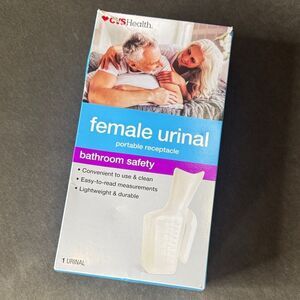 CVS Female Urinal White with Measurements NEW